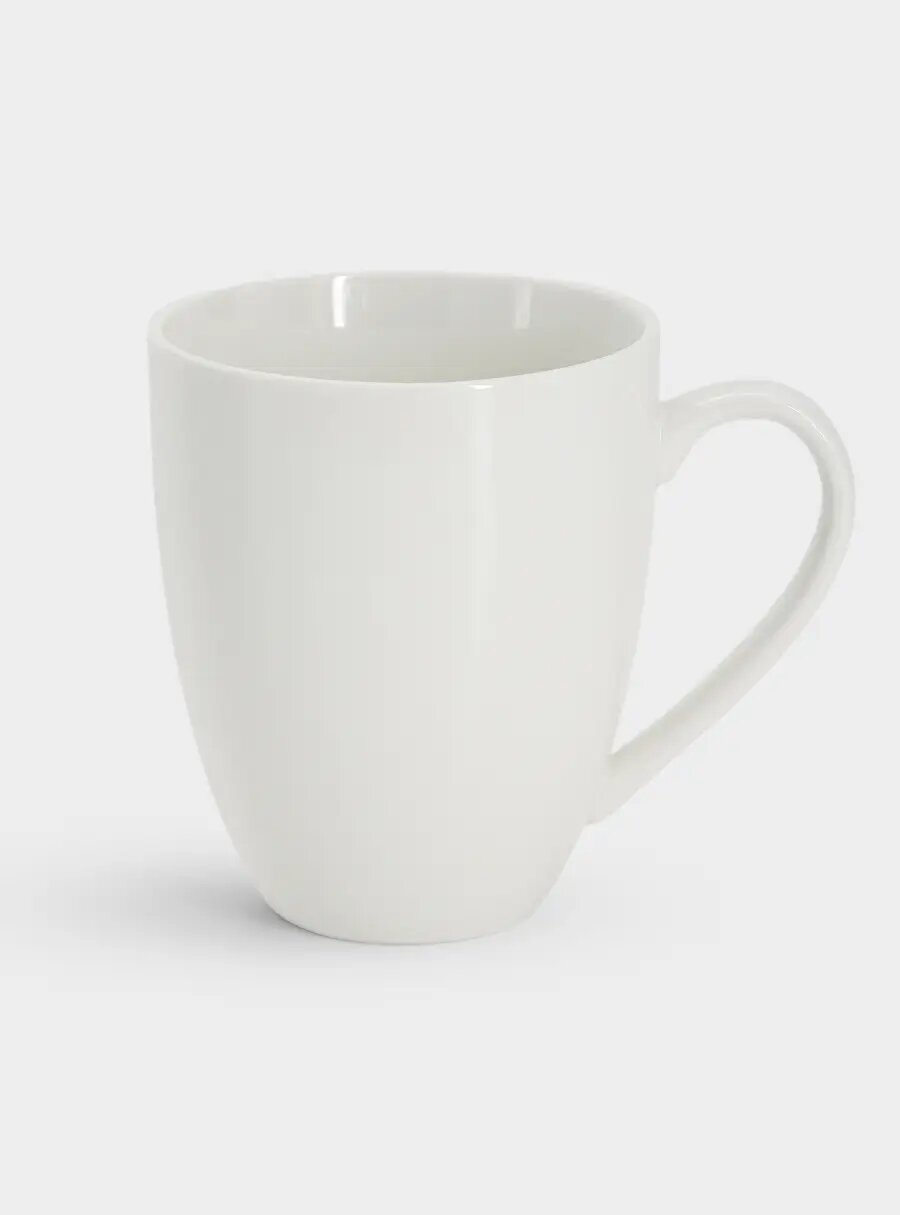 Кружка 390 мл фарфор P белая White Basics