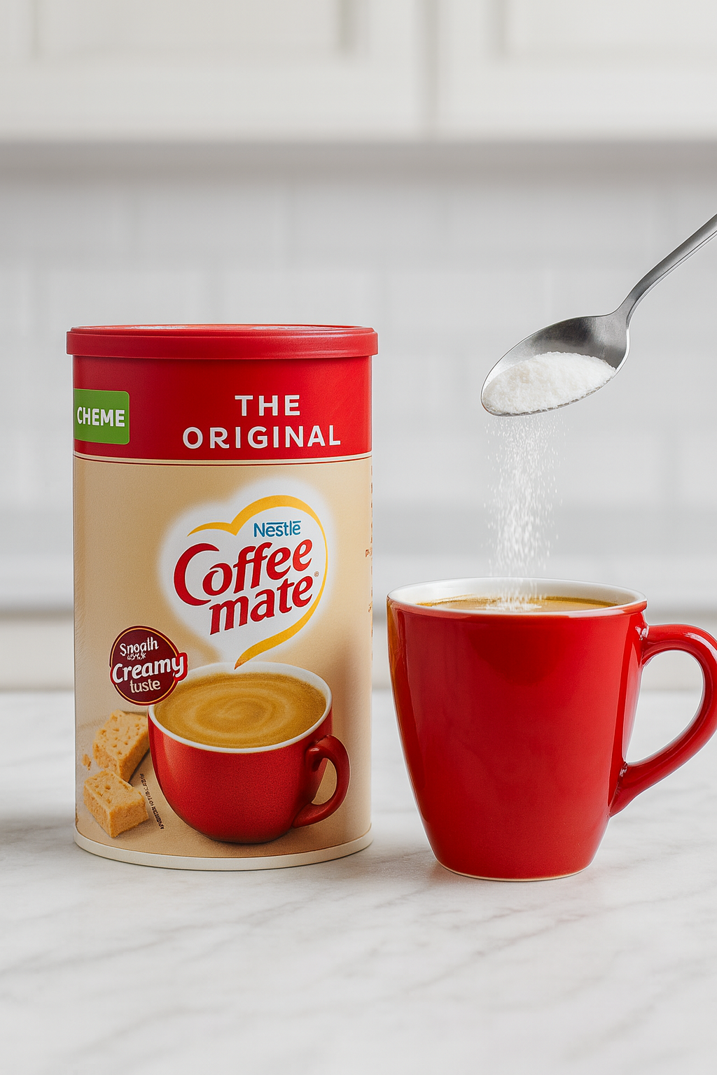 Сливки сухие Coffee-Mate Nestle, 550г, пастеризация, для кофе, без ГМО и консервантов