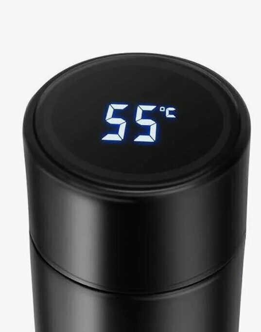 Термокружка с индикатором температуры, нержавеющая сталь, 500 мл — фото 1