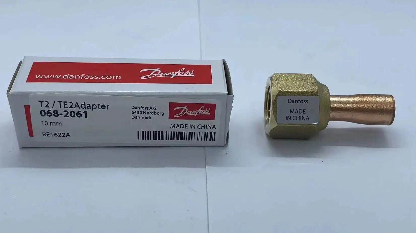 Акция! Danfoss 068-2061 T2 / TE2 расширительный клапан адаптер для пайки 10 мм (может также использоваться с дюймовым) оригинал