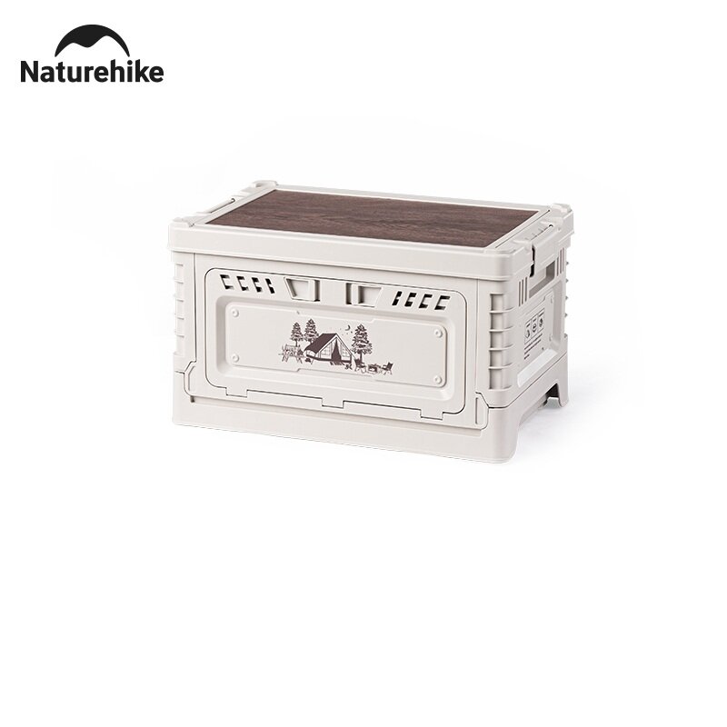 Ящик туристический Naturehike 25 л, трансформер, со столешницей, бежевый