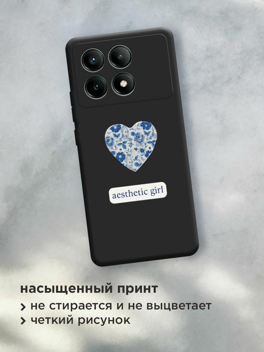 Чехол на Xiaomi Poco X6 PRO 5G / Поко x6 pro с принтом "Aesthetic girl 2" — фото 1