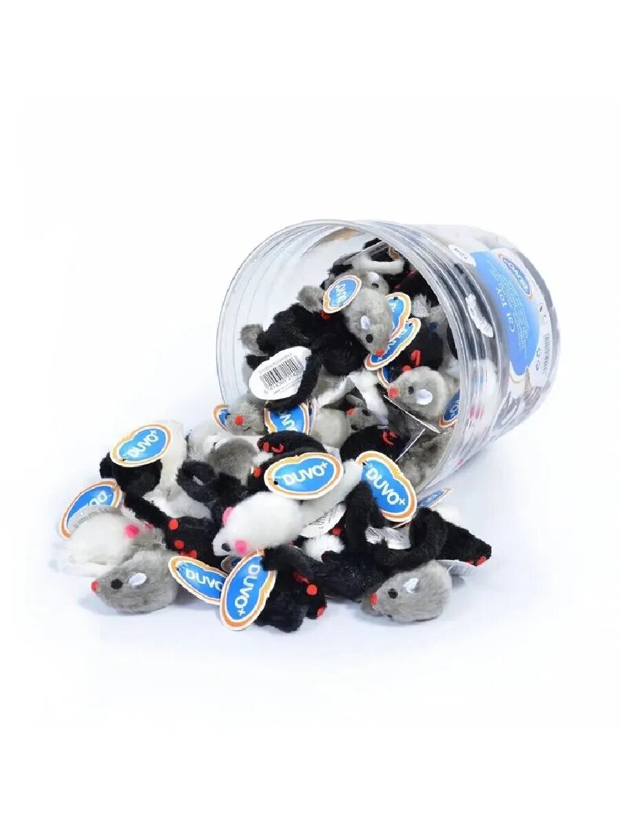 Игрушка для кошек мягкая Мышь Плюша в ассортименте