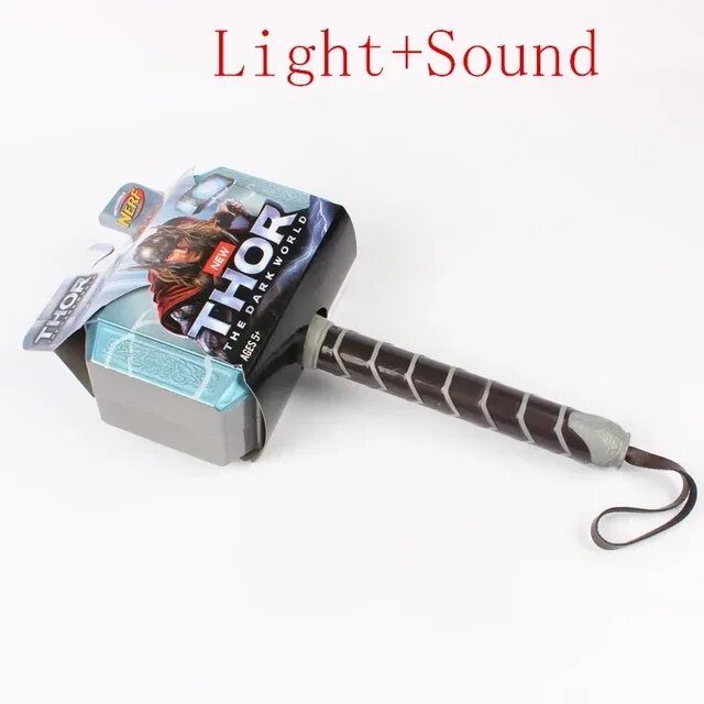 Маска Молота Тора Disney Creative, косплей на фигурку Тора, игрушка-подарок в виде светящейся маски Тора, периферийное аниме