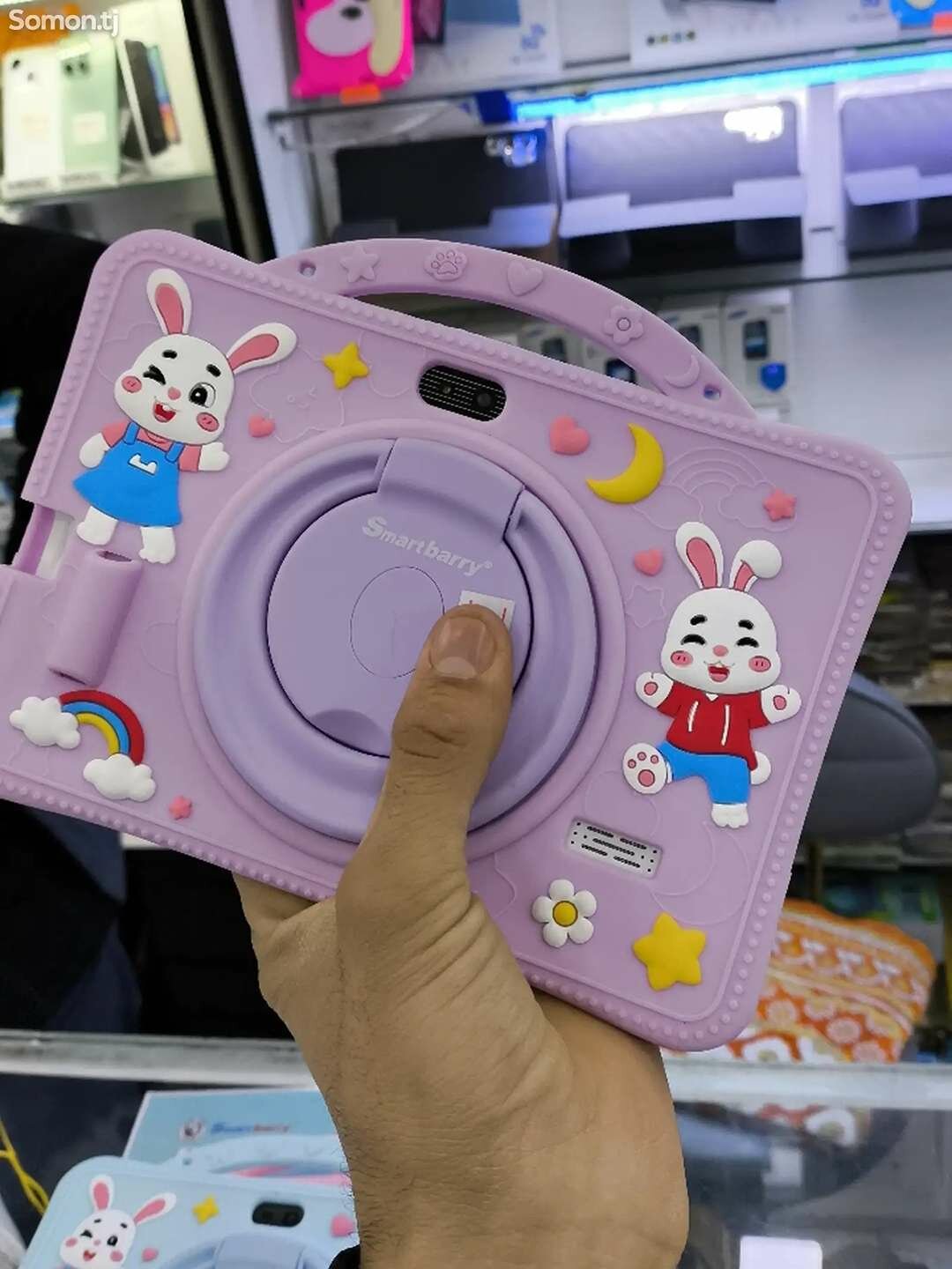 Детский планшет NPad B92 7 дюймов Android 14 2 камеры WiFi 3200 мАч для обучения и игр, фиолетового цвета.