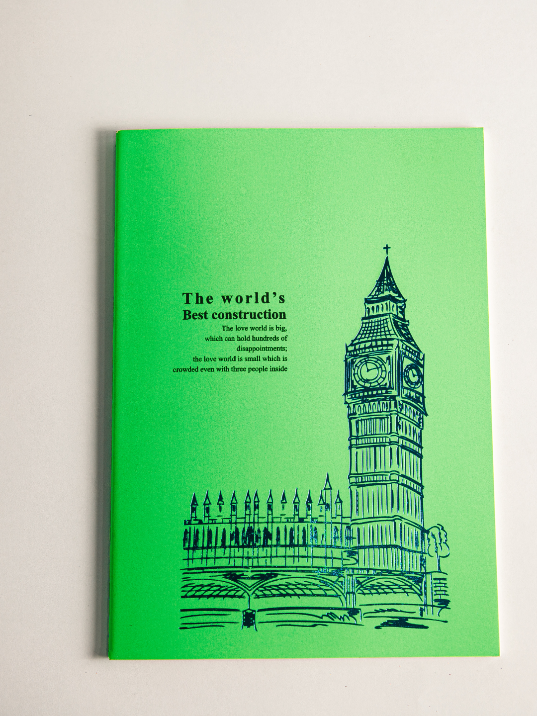 Неоновая тетрадь в клетку, 40 листов, Размер 18*25,5, цвет зеленый