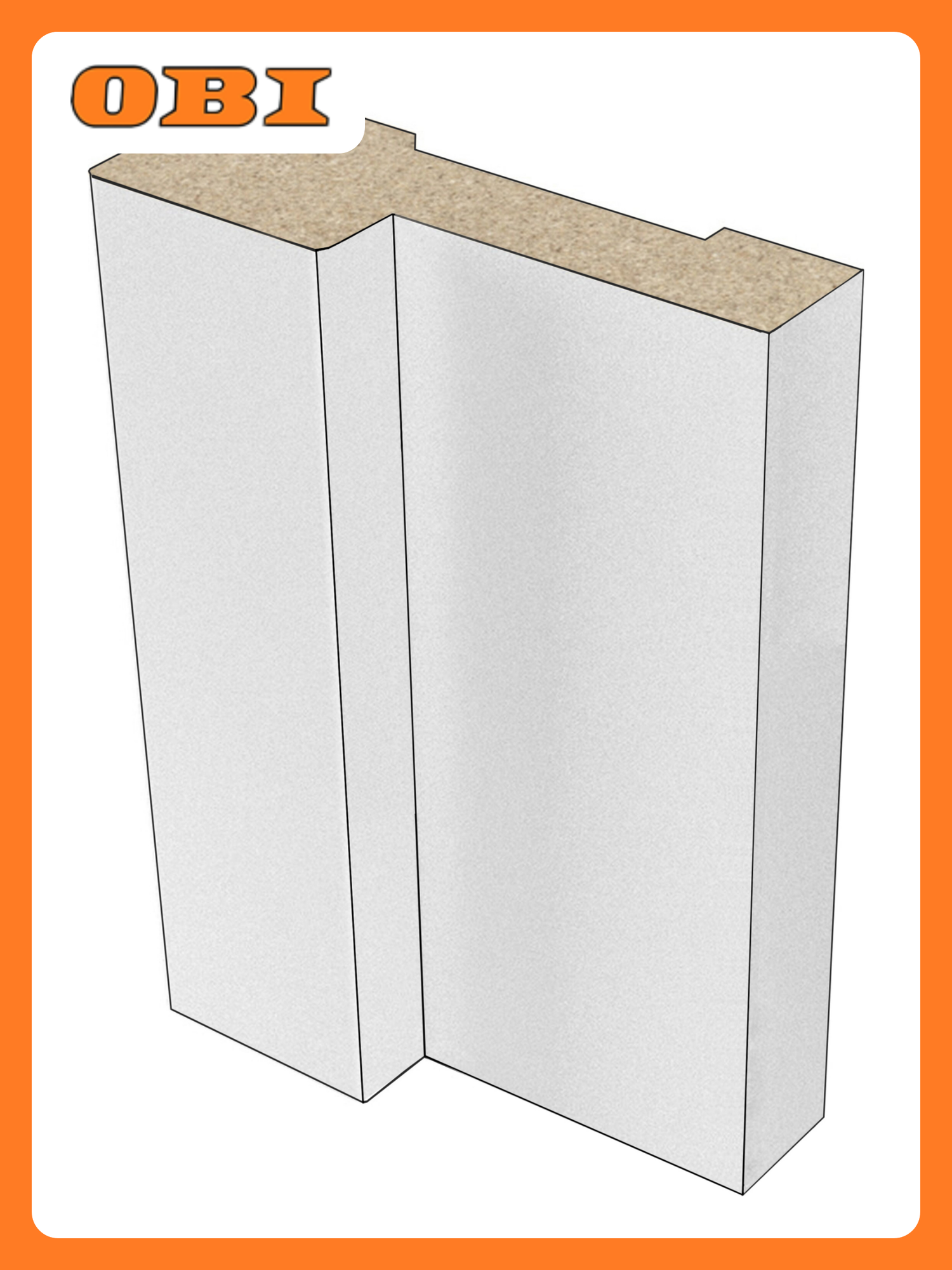 Дверная коробка Verda Палитра Стандарт белая МДФ ПВХ 26x2070x80 мм 25 шт.