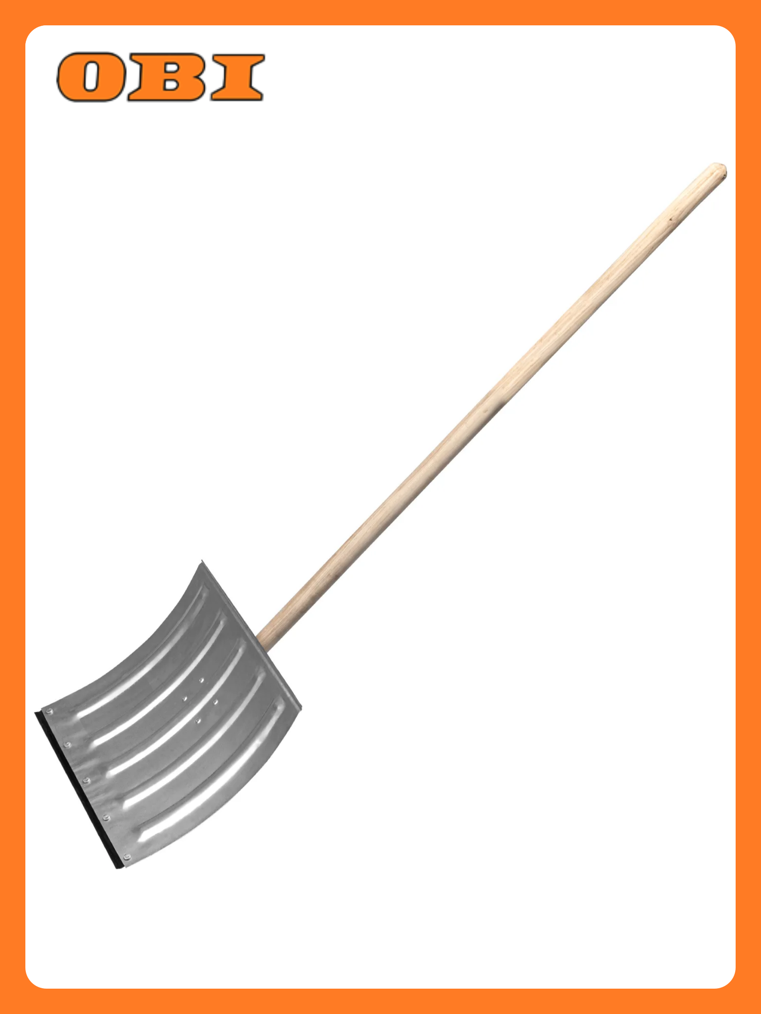 Лопата для уборки снега стальная Сибртех деревянный черенок 137 см 61680