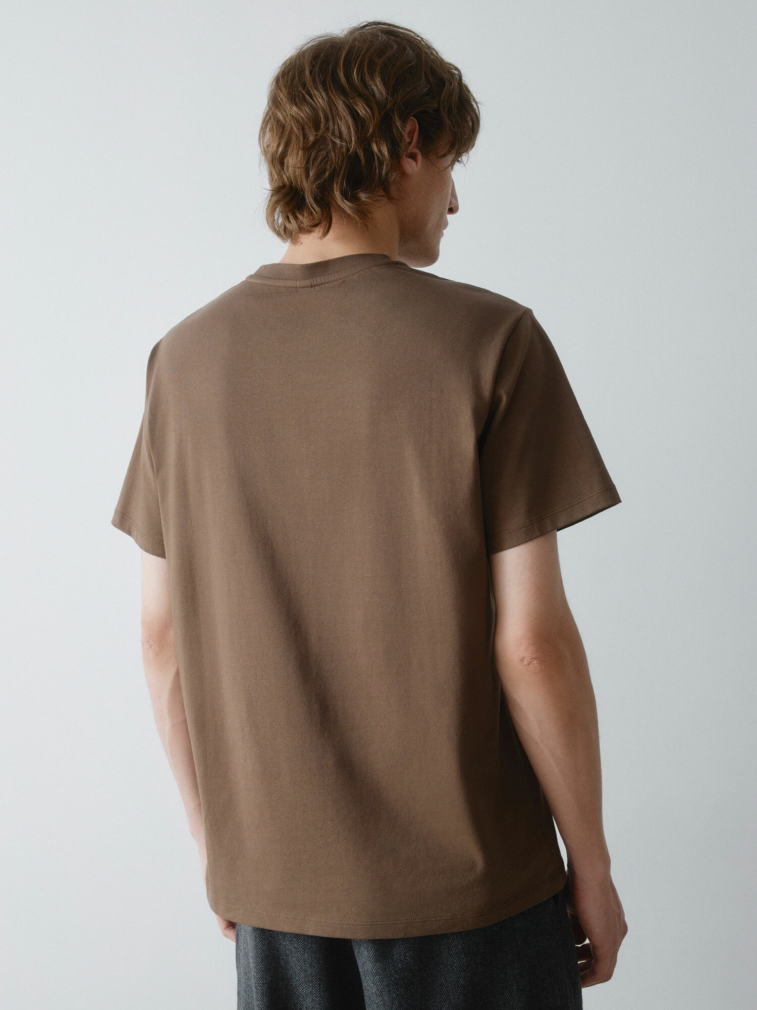 Футболка Sela, 1 шт., размер 48, темно-коричневый — фото 1