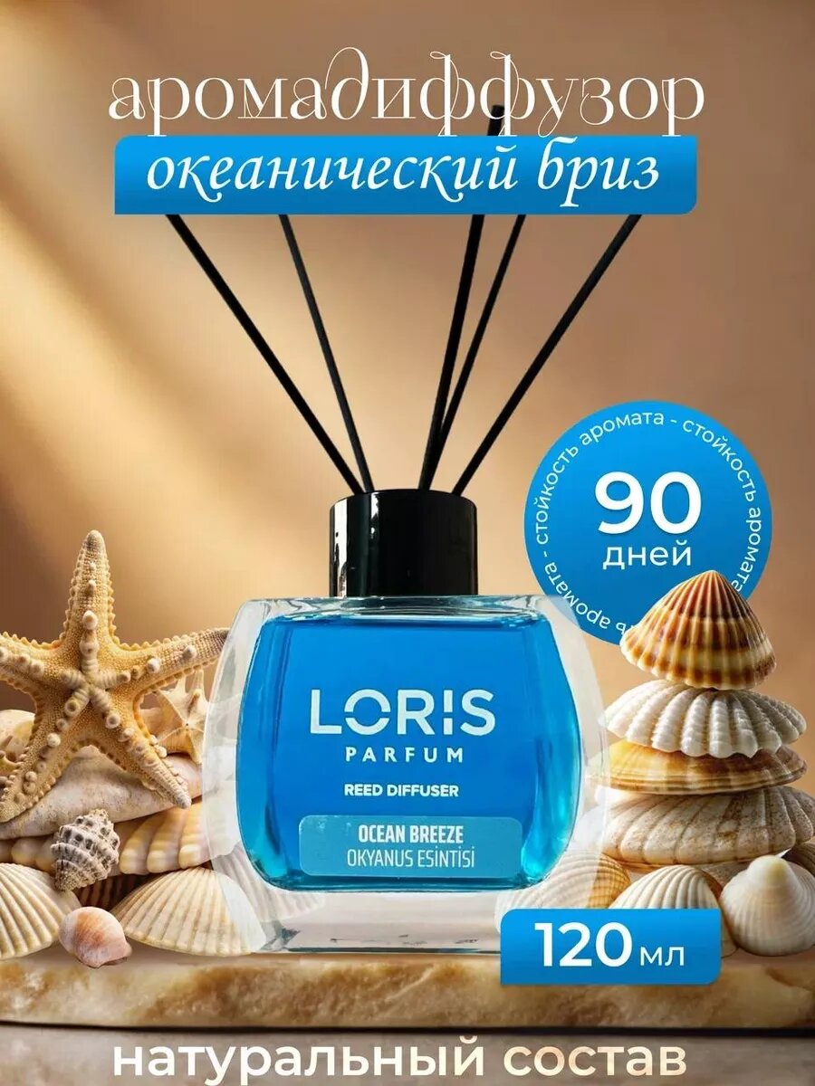 Аромадиффузор для дома, офиса, магазина и автомобиля Loris Parfum Okean, оргинал 120 мл