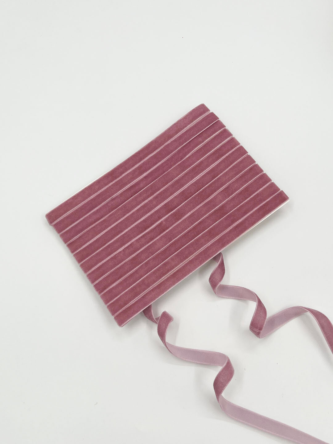 Лента бархатная, с люрексом для упаковки подарков - Коралловый меланж,3 м,10 мм