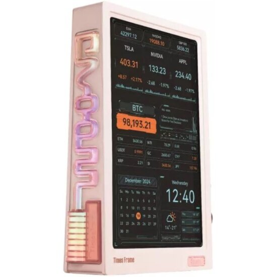 Дисплей пиксельный Divoom Times Frame, розовый – купить в интернет