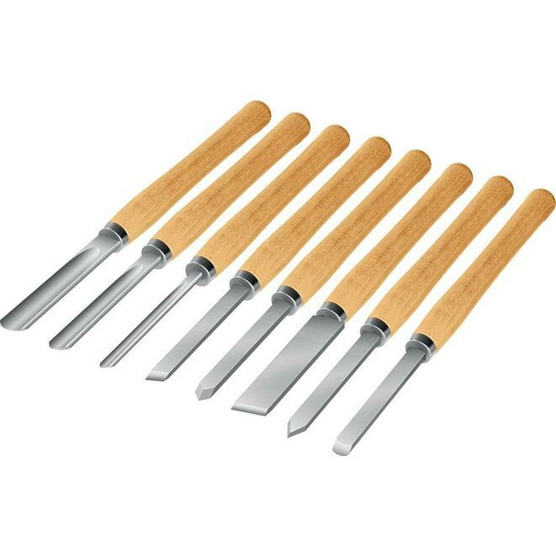 Набор ручных резцов по дереву STAYER Wood Master, 8 шт, 1836 — фото 1