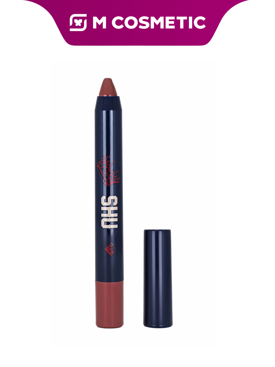 Карандаш-помада для губ SHU Vivid Accent 466, терракотовая, красная, стойкая, 2.5 г