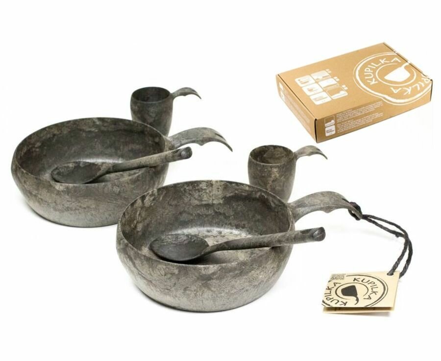 Финский набор посуды Kupilka START THE DAY на 2 персоны, цвет: черный