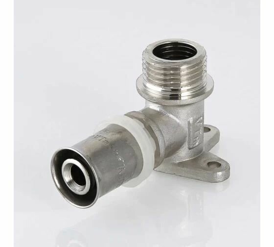 Угольник пресс НР 16 х 1/2' с креплением VALTEC