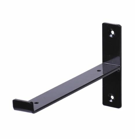 Кронштейн Larvij Jbreak 20x12 см сталь нагрузка до 15 кг цвет чёрный, 2 шт.