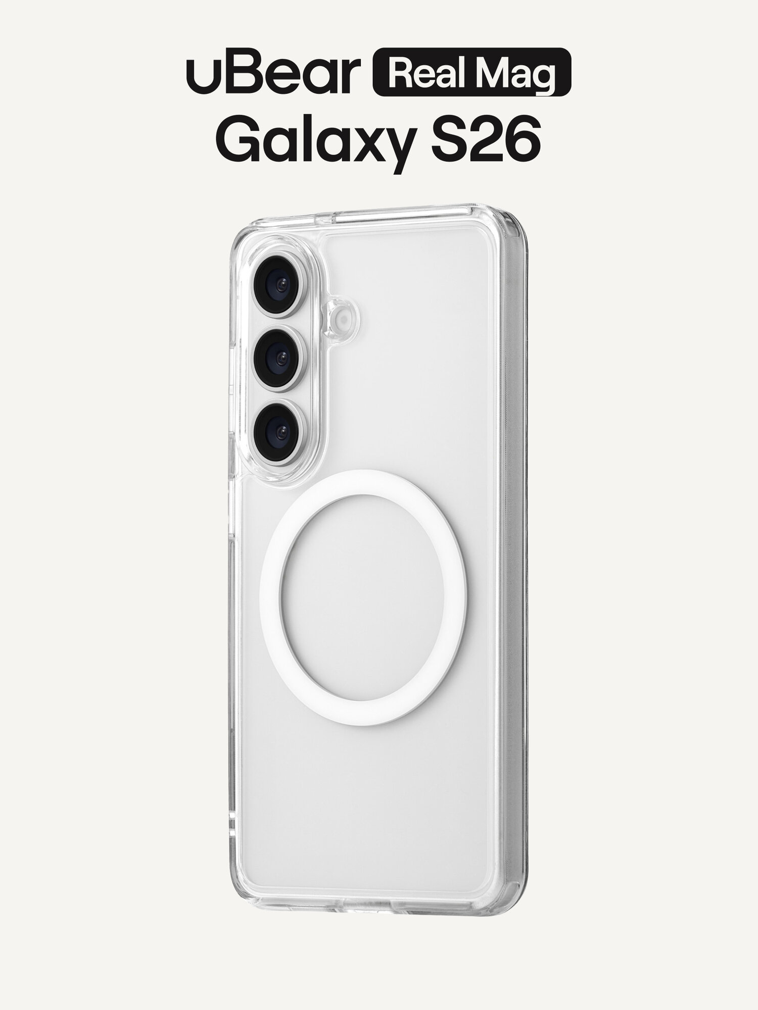 Чехол на Samsung Galaxy S26 uBear Real Mag Case, с магнитным кольцом