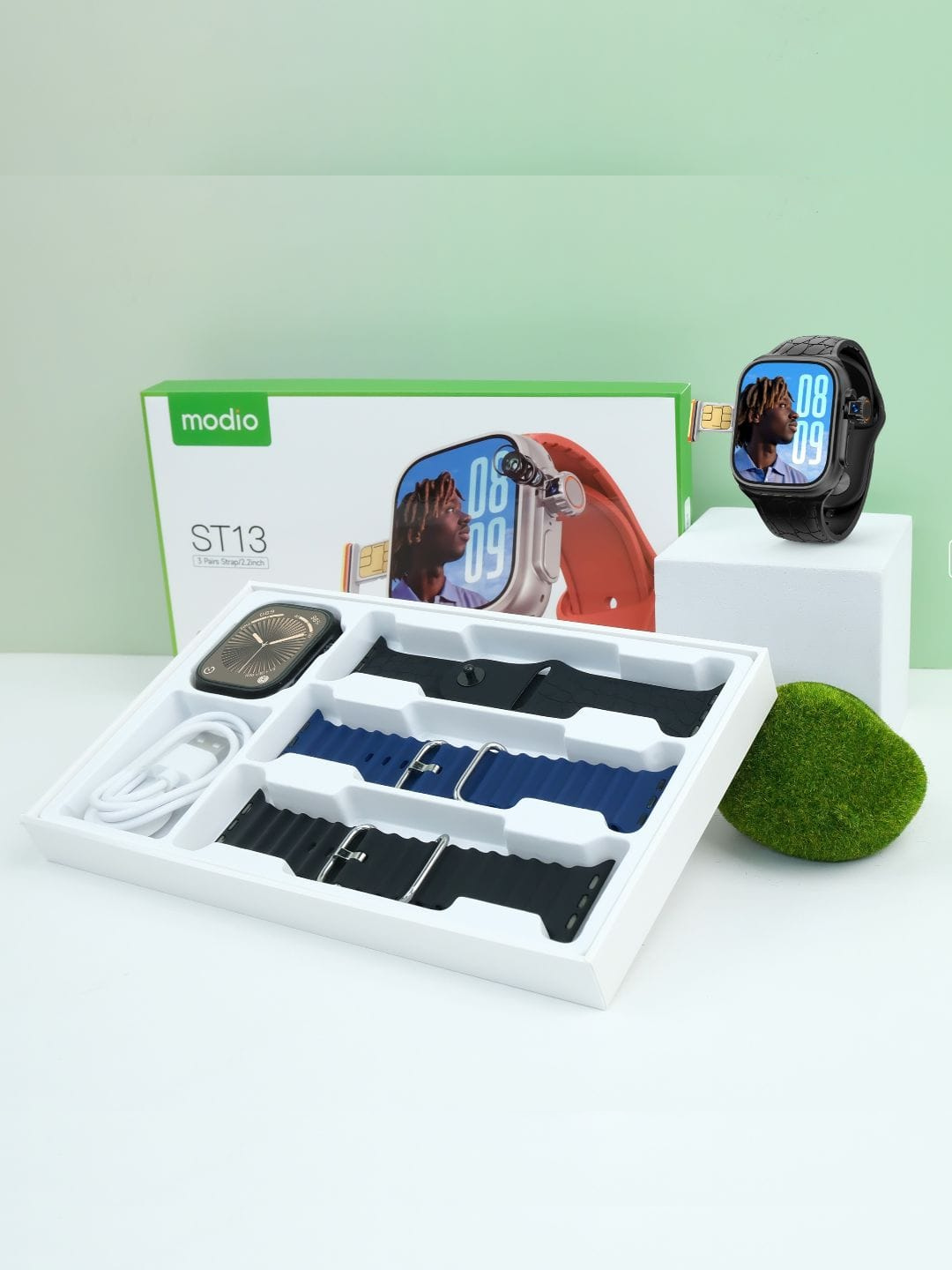 Modio ST13 – 4G SIM Смарт-часы YouTube, TikTok, WhatsApp, Bluetooth, Камера — фото 1