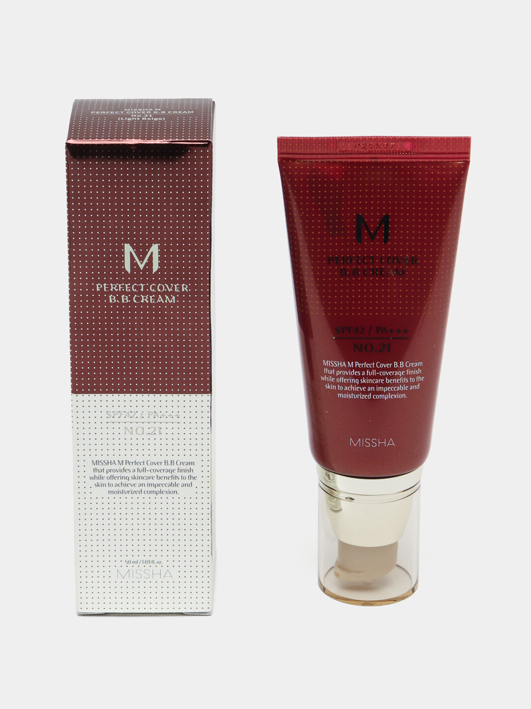 BB-крем Missha "M Perfect Cover RX", для всех типов кожи, SPF 42 косметика — фото 1