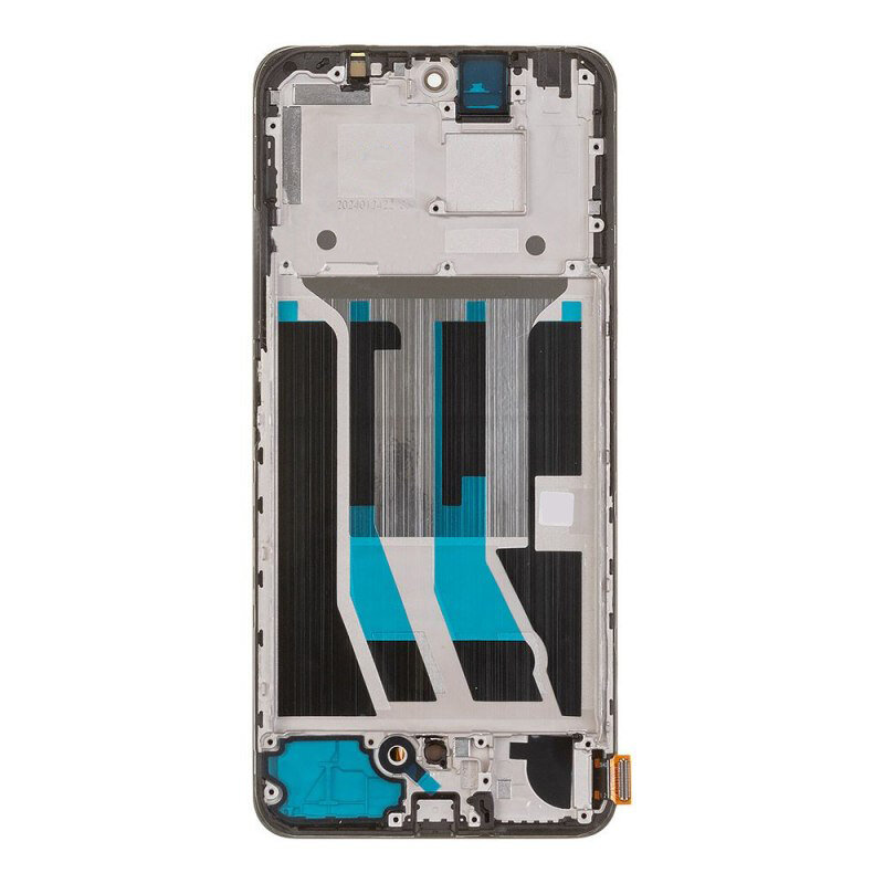 Дисплей (экран) в сборе с тачскрином для Realme 12 4G (RMX3871) черный с рамкой (OLED) / 1080x2404