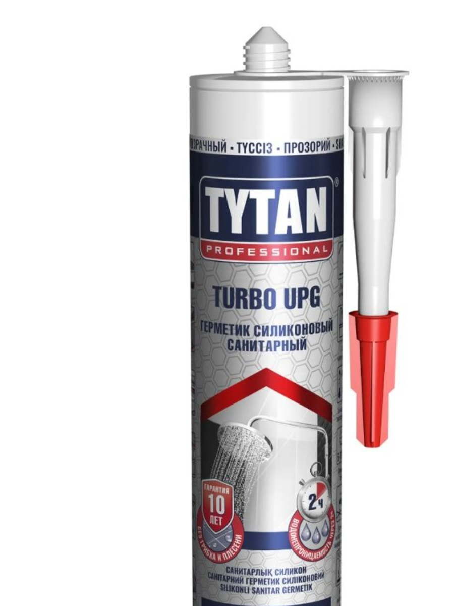 Герметик силиконовый санитарный Tytan Professional 280ml прозрачный UPG TURBO