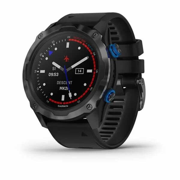 Часы для дайвинга Garmin Descent Mk2i титановый корпус с DLC-покрытием, черные, 010-02132-11