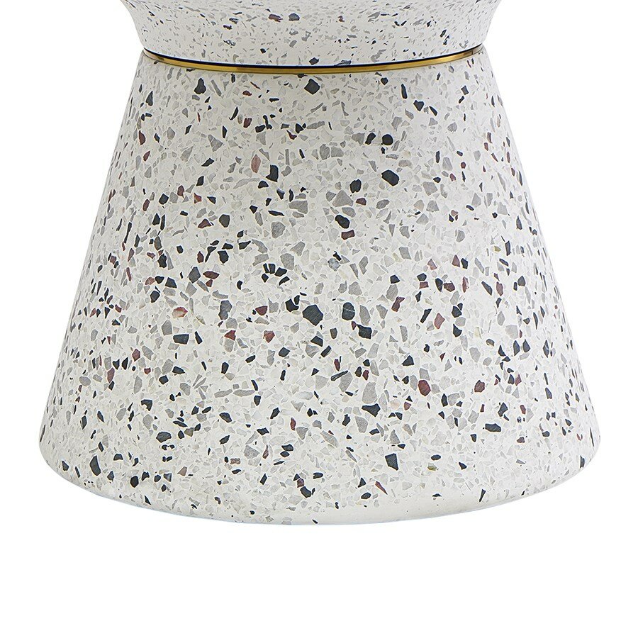Столик журнальный каменный Bayn, D60 см, белый Bergenson Bjorn, BB000043 - фотография № 11