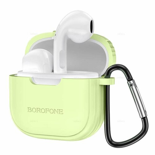 Беспроводные наушники Borofone BW29 + чехол, лимонный, lemon green