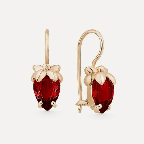 Изображение товара Серьги, золото, 585 проба, гранат