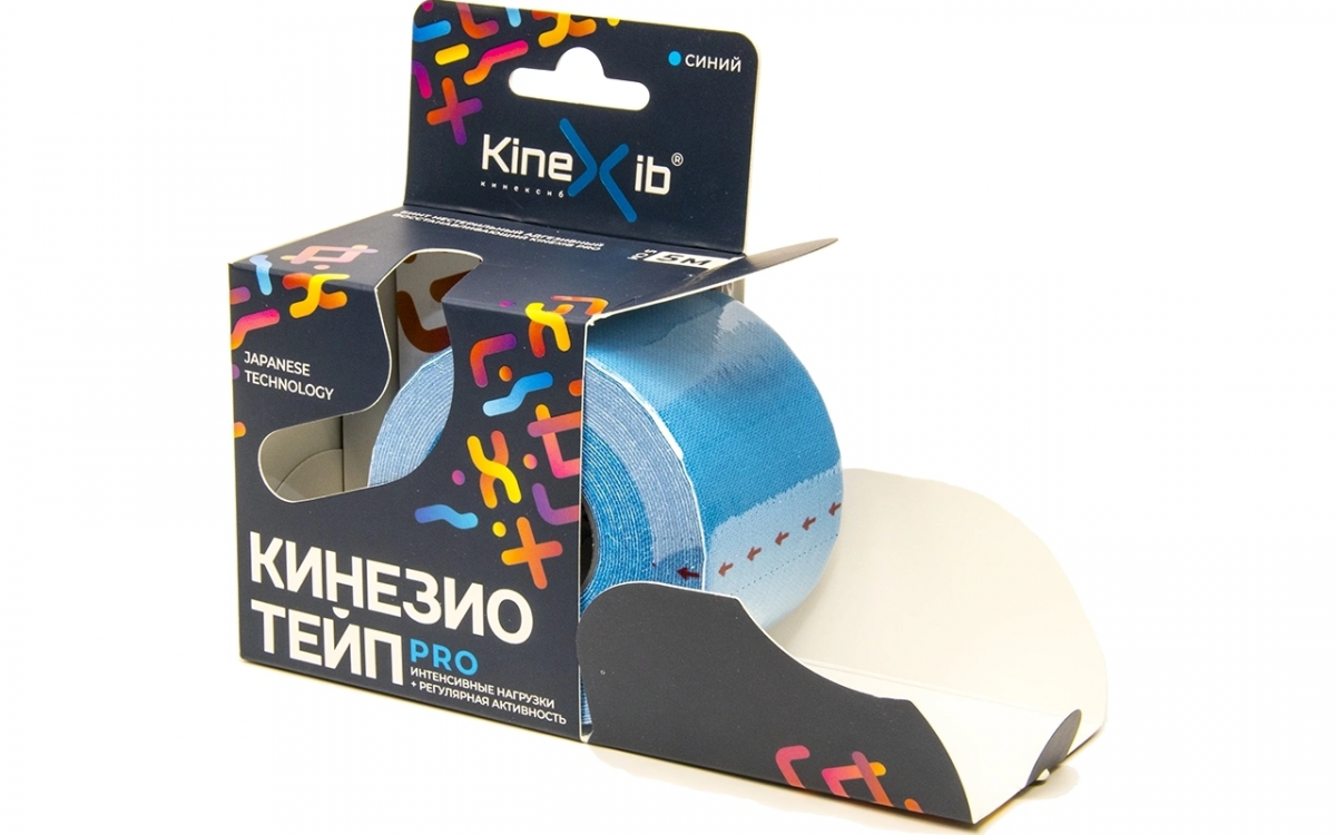 Кинезио-тейп Kinexib Pro (5м*5см) синий - Kinexib