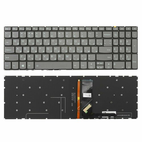 вентилятор кулер для ноутбука lenovo v330 15isk v330 15ikb org p n dfs531005pl0t fk8h Клавиатура для ноутбука Lenovo V330-15ISK серая без рамки, с подсветкой