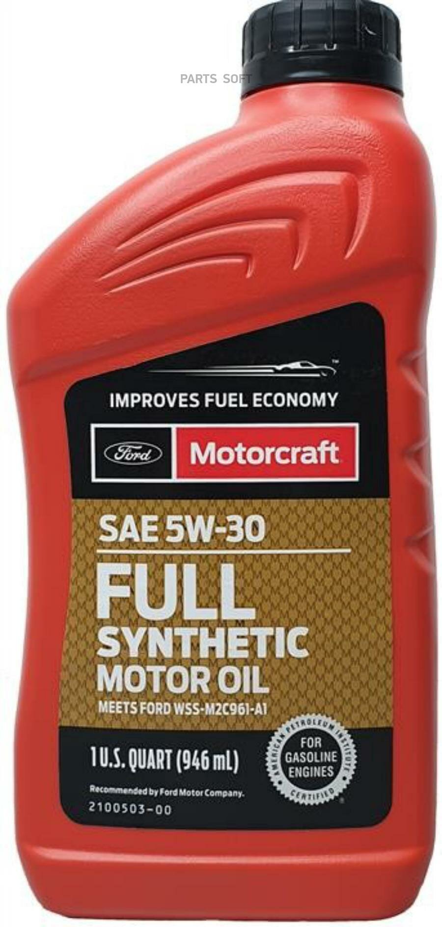 Масло моторное motorcraft full synthetic 5w-30 синтетическое 0,946 л xo5w30q1fs