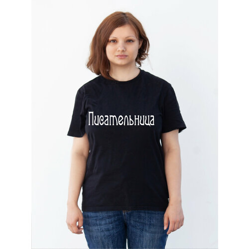 Футболка Just4you, хлопок, размер 2XL, черный