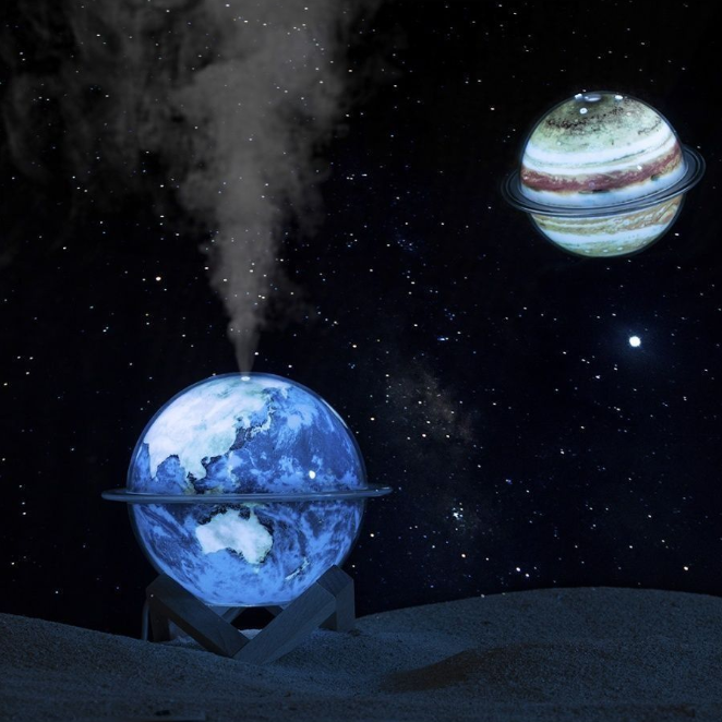 Аромалампа, Увлажнитель воздуха, светильник планета Земля, ночник - фотография № 6