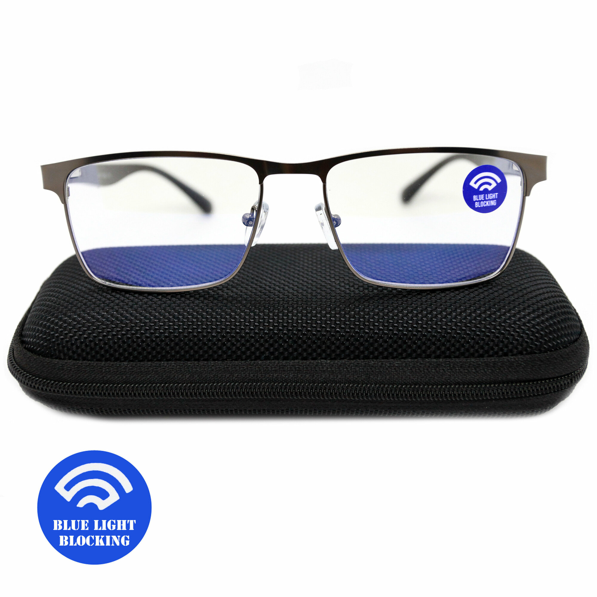 фото Очки для компьютера защитные BLUE BLOCKER MATSUDA 2598-С2, компьютерные, УФ фильтр UV-400, с футляром, цвет серый