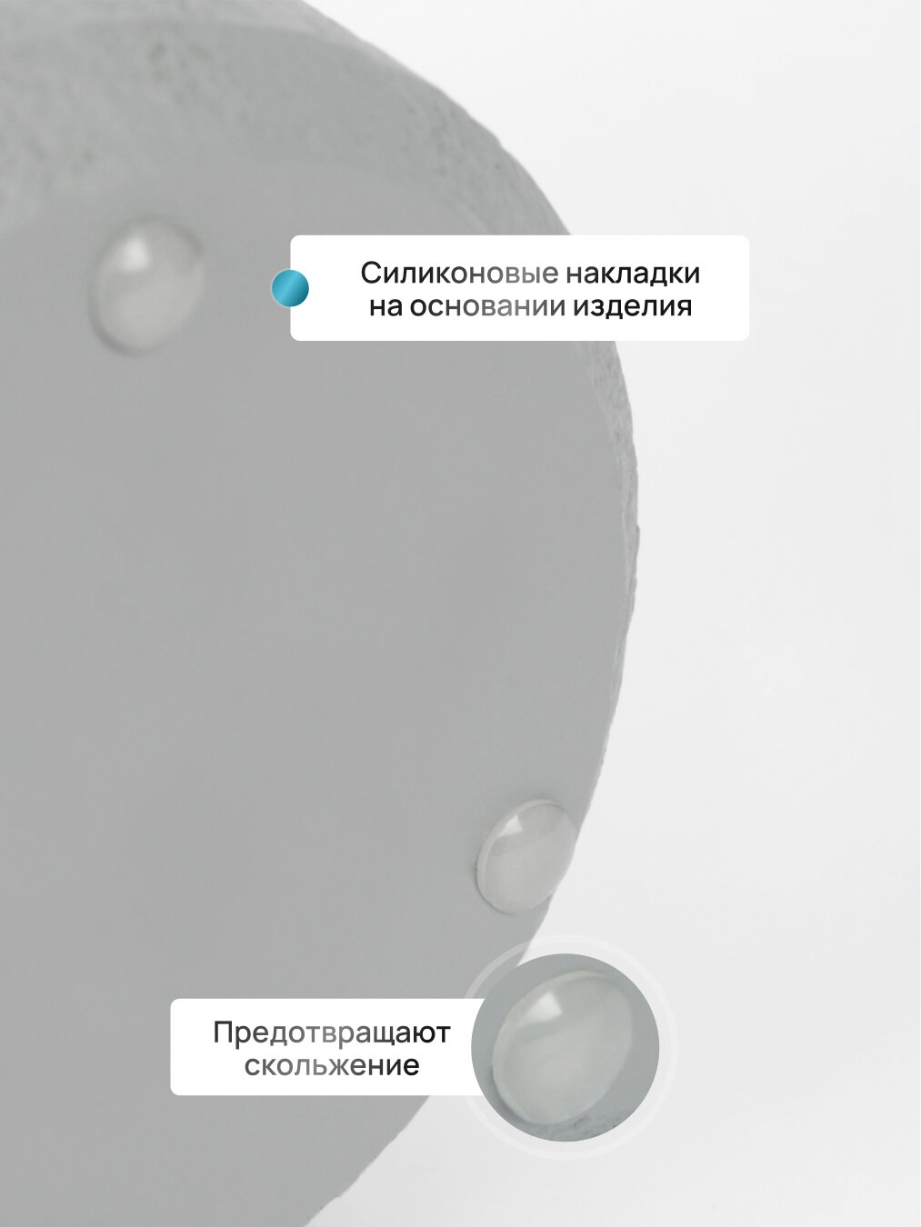 Ершик для унитаза FORA CONCRETE, серый/черный — фото 1