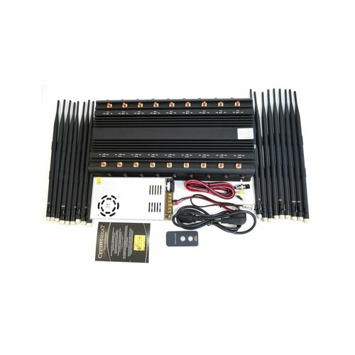 Сверхмощный мультичастотный Генератор помех - Terminator 200 18х42 - М (Q41382ST) (55 стандартов помех беспроводной связи), gsm блокиратор