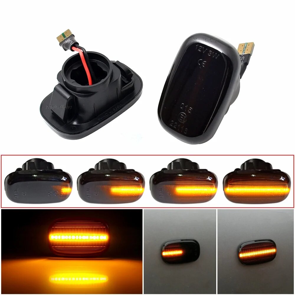 Фонарь поворотного сигнала для Toyota Avensis Verso Carina Celina Corolla Camry caldine Harrier Hilux Lexus GS RX, Dynamic Black, 81730-17051 — фото 1