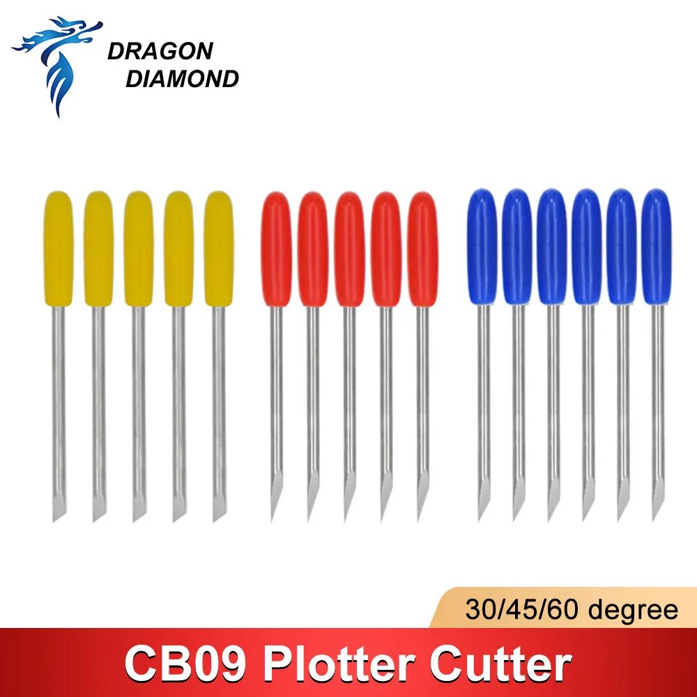 DRAGON DIAMOND Лезвия для Graphtec CB09 5pcs 45 Degree