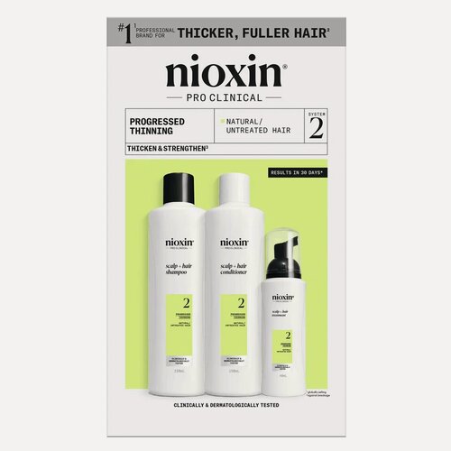 Изображение товара Набор Nioxin Hair System Kit 2, набор: 150 мл х 150 мл х 40 мл