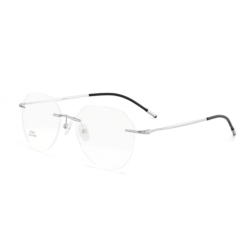 Мужские очки Gmei Optical, титан, Silver, Белый