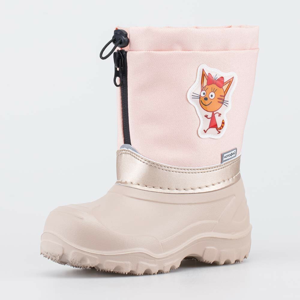 Сноубутсы КОТОФЕЙ, размер 25-26, бежевые