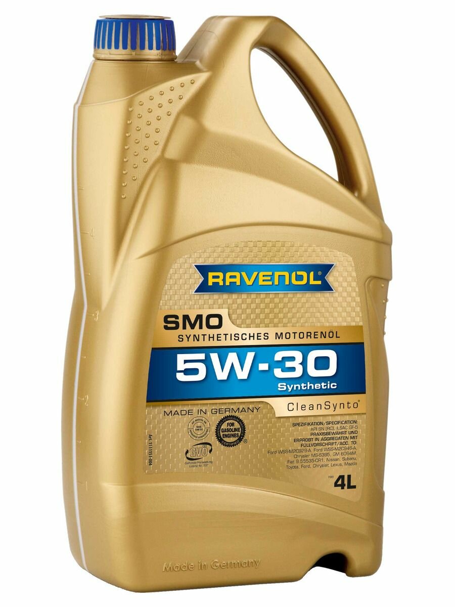 Моторное масло RAVENOL SMO 5W-30 4 л.