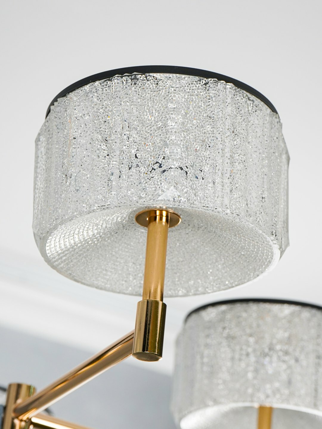 Люстра светодиодная LED с 3 режимами свечения, плафоны, металлический корпус для всех комнат 8 шт, Бронзовый — фото 1