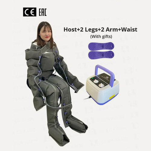 Изображение товара Аппарат для прессотерапии и лимфодренажа LEK-AM-6 для всего тела Воздушный насос + 5 шт. 6-камерная манжета