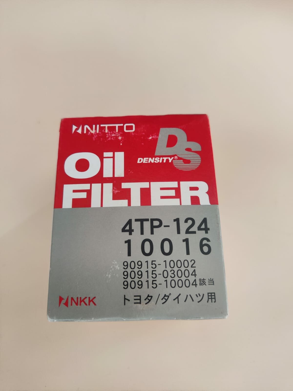 Фильтр масляный Nitto (Япония) Оригинал! 4TP124 (90915-10004, 90915-YZZE2, C113, W6109)