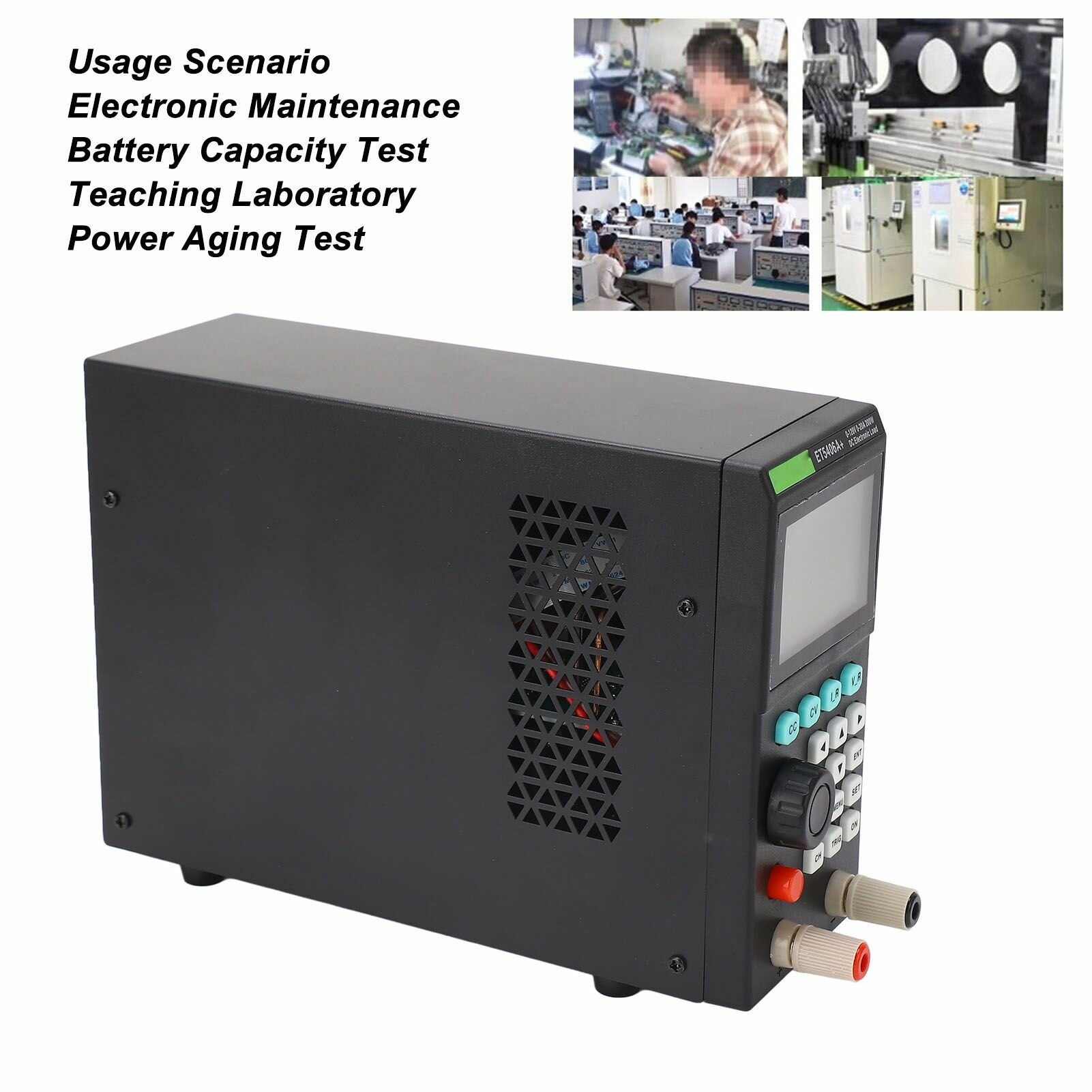 Электронный тестер нагрузки, одноканальный программируемый детектор емкости аккумулятора постоянного тока 0 120 В, 0 20 А, 200 Вт, вилка стандарта США, 110 В