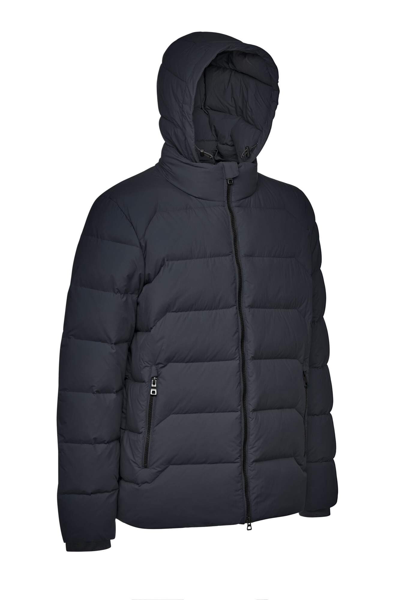 Пуховик GEOX Elver, размер 52 RU, черный — фото 1