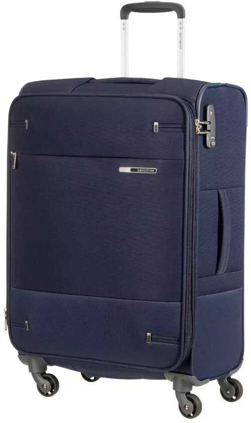 Чемодан Samsonite, 73.5 л, размер M, синий